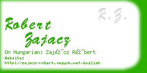 robert zajacz business card